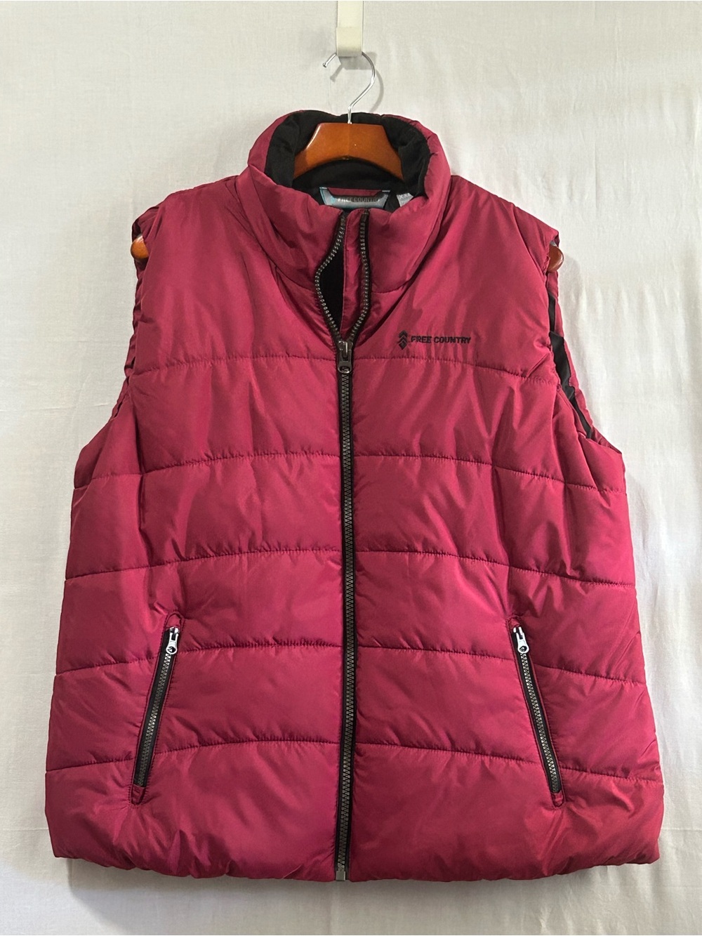 Free Country - Men's Red Quilted Puffer Vest